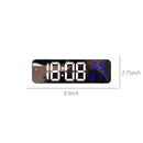 Digital Clock Large Display, Alarm Clock for Living Room Office Bedroom Decor, LED Corded Electric, Date Temp Display Wall Clock, Smart Cool Modern Desk Accessories Red