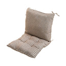 High Back Chair Cushions with Ties, 15.7" Indoor Outdoor Rocking Patio Chair Cushions, Non-skid No-Slip Onepiece Dining Chair Pad for Kitchen Dining Room Living Room Brown
