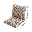 High Back Chair Cushions with Ties, 15.7" Indoor Outdoor Rocking Patio Chair Cushions, Non-skid No-Slip Onepiece Dining Chair Pad for Kitchen Dining Room Living Room Brown