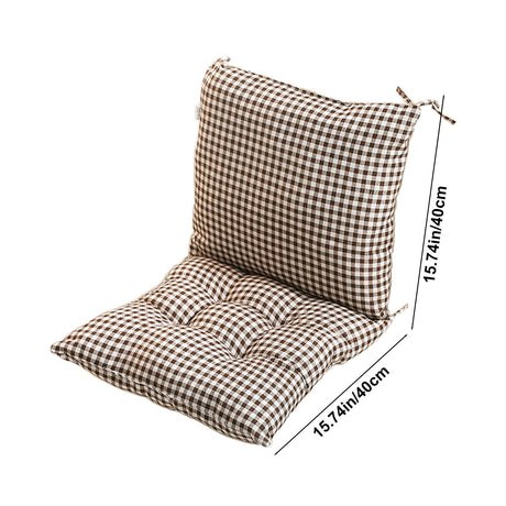 High Back Chair Cushions with Ties, 15.7