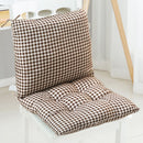 High Back Chair Cushions with Ties, 15.7" Indoor Outdoor Rocking Patio Chair Cushions, Non-skid No-Slip Onepiece Dining Chair Pad for Kitchen Dining Room Living Room Brown