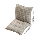 High Back Chair Cushions with Ties, 15.7" Indoor Outdoor Rocking Patio Chair Cushions, Non-skid No-Slip Onepiece Dining Chair Pad for Kitchen Dining Room Living Room Khaki