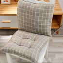 High Back Chair Cushions with Ties, 15.7" Indoor Outdoor Rocking Patio Chair Cushions, Non-skid No-Slip Onepiece Dining Chair Pad for Kitchen Dining Room Living Room Khaki