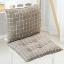 High Back Chair Cushions with Ties, 15.7" Indoor Outdoor Rocking Patio Chair Cushions, Non-skid No-Slip Onepiece Dining Chair Pad for Kitchen Dining Room Living Room Khaki