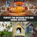 Solar Powered Heater, Winter Chicken Coop Heater, Solar Greenhouse Heater with Overheat Protection, for Drying Heating Warm Wind Gear As shown