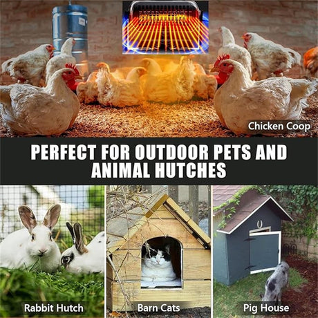 Solar Powered Heater, Winter Chicken Coop Heater, Solar Greenhouse Heater with Overheat Protection, for Drying Heating Warm Wind Gear As shown