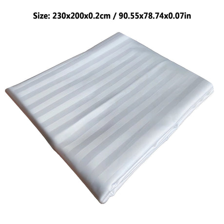 Kdkad Bed Sheets, Pure Linen Sheets, Breathable and Serviceable Line King Size Sheets, Anti-Tear Line Bed Sheets, Machine Washable, Deep Pocket 91×79 in White