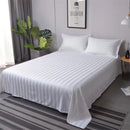Kdkad Bed Sheets, Pure Linen Sheets, Breathable and Serviceable Line King Size Sheets, Anti-Tear Line Bed Sheets, Machine Washable, Deep Pocket 91×79 in White