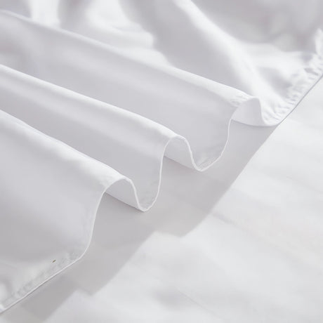 Kdkad Bed Sheets, Pure Linen Sheets, Breathable and Serviceable Line King Size Sheets, Anti-Tear Line Bed Sheets, Machine Washable, Deep Pocket 91×79 in White