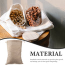 WHAMVOX 6 Pcs Vegetable Bags for Storage Small Burlap Food Jute Tote Khaki
