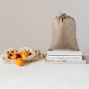 WHAMVOX 6 Pcs Vegetable Bags for Storage Small Burlap Food Jute Tote Khaki