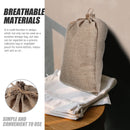 WHAMVOX 6 Pcs Vegetable Bags for Storage Small Burlap Food Jute Tote Khaki