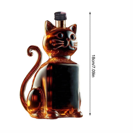 Darzheoy Wolf Whiskey Bottle, Funny Wolf Whiskey Bottle, 3D Wolf Shape Glass, Wine Decanter for Men Dad, Home Bar Dachshund Lover Decor G