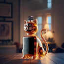 Darzheoy Wolf Whiskey Bottle, Funny Wolf Whiskey Bottle, 3D Wolf Shape Glass, Wine Decanter for Men Dad, Home Bar Dachshund Lover Decor G