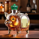 Darzheoy Wolf Whiskey Bottle, Funny Wolf Whiskey Bottle, 3D Wolf Shape Glass, Wine Decanter for Men Dad, Home Bar Dachshund Lover Decor I