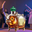 Darzheoy Wolf Whiskey Bottle, Funny Wolf Whiskey Bottle, 3D Wolf Shape Glass, Wine Decanter for Men Dad, Home Bar Dachshund Lover Decor I