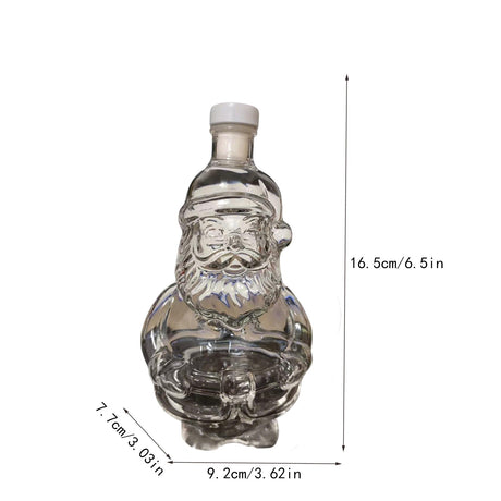 Darzheoy Wolf Whiskey Bottle, Funny Wolf Whiskey Bottle, 3D Wolf Shape Glass, Wine Decanter for Men Dad, Home Bar Dachshund Lover Decor K