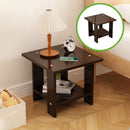 Kdkad Compact Multi-Functional Side Table, Small Accent End Table for Sofa, Bedside, Living Room & Apartment, Portable Tea Table Nightstand Black