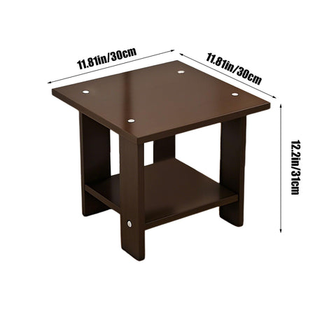 Kdkad Compact Multi-Functional Side Table, Small Accent End Table for Sofa, Bedside, Living Room & Apartment, Portable Tea Table Nightstand Black