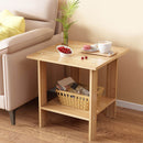 Kdkad Compact Multi-Functional Side Table, Small Accent End Table for Sofa, Bedside, Living Room & Apartment, Portable Tea Table Nightstand Brown