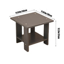 Kdkad Compact Multi-Functional Side Table, Small Accent End Table for Sofa, Bedside, Living Room & Apartment, Portable Tea Table Nightstand Gray