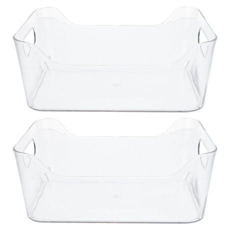 HOOWIFFY Clear Pet Fridge Organizers, Odorless and , Perfect for Vegetables and More, 2Pcs