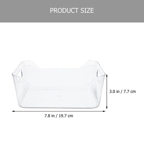 HOOWIFFY Clear Pet Fridge Organizers, Odorless and , Perfect for Vegetables and More, 2Pcs