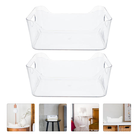 HOOWIFFY Clear Pet Fridge Organizers, Odorless and , Perfect for Vegetables and More, 2Pcs
