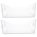 HOOWIFFY Clear Pet Fridge Organizers, Odorless and , Perfect for Vegetables and More, 2Pcs