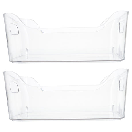 HOOWIFFY Clear Pet Fridge Organizers, Odorless and , Perfect for Vegetables and More, 2Pcs