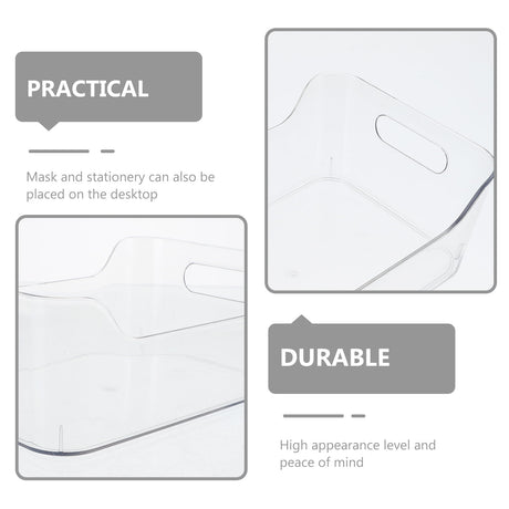 HOOWIFFY Clear Pet Fridge Organizers, Odorless and , Perfect for Vegetables and More, 2Pcs