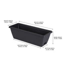 Chmadoxn Plastic Vegetable Containers- Balcony Flower Planter, Suitable for Home Gardening Vegetable Growing Containers 5.91" x 19.69" Gray