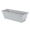 Chmadoxn Plastic Vegetable Containers- Balcony Flower Planter, Suitable for Home Gardening Vegetable Growing Containers 16.9×7.5 in Gray