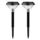 Darzheoy Solar Outdoor Lights, Solar Pathway Lights Outdoor, Solar Powered Garden Yard Lights for Walkway Sidewalk Driveway, Maintain 10 Hours of Lighting (2 Pack) 2 Pack Black