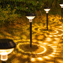 Darzheoy Solar Outdoor Lights, Solar Pathway Lights Outdoor, Solar Powered Garden Yard Lights for Walkway Sidewalk Driveway, Maintain 10 Hours of Lighting (2 Pack) 2 Pack Black