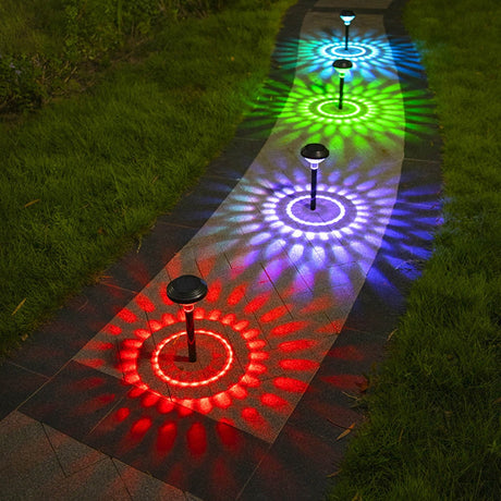 Darzheoy Solar Outdoor Lights, Solar Pathway Lights Outdoor, Solar Powered Garden Yard Lights for Walkway Sidewalk Driveway, Maintain 10 Hours of Lighting (2 Pack) 2 Pack Black