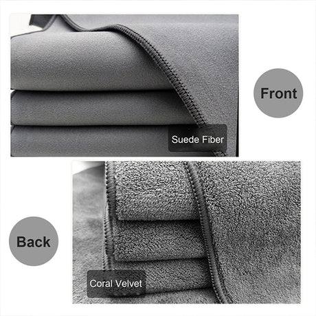 Chmadoxn Screens Cleaning Microfiber Cloth,Streak Free Lint Free Large Rag for TV, Computer, Camera Lenses, Eyeglasses, Phones, Electronics Devices & All Delicate Surface 11.81×11.81 in Gray