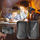 Chmadoxn Crank Flashlight, Emergency Rechargeable LED Flashlight, Portable Camping Light, Self Powered Rechargeable Flashlight for Outdoor Mountaineering Backpack Hiking As Show Black