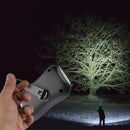 Chmadoxn Crank Flashlight, Emergency Rechargeable LED Flashlight, Portable Camping Light, Self Powered Rechargeable Flashlight for Outdoor Mountaineering Backpack Hiking As Show Black