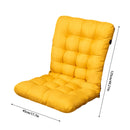 Chmadoxn 31.5 x 15.7 inches Outdoor High Back Chair Cushions Rocking Chair Cushions Replacement 49.2×17.7 in Yellow