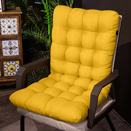 Chmadoxn 31.5 x 15.7 inches Outdoor High Back Chair Cushions Rocking Chair Cushions Replacement 49.2×17.7 in Yellow