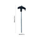 Chmadoxn Tent Stakes Heavy Duty, 8 Inch Screw in Tent Stakes, Ground Anchors Screw in, Tent Pegs Camping Stakes, Metal Threaded Tent Spikes 8 pc White