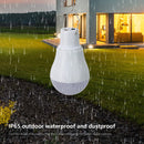 Kdkad Solar Lamp Portable LED Light Bulb, Solar Panel, Powered Rechargeable Lantern Lights Lamps for Pet House Shed Barn Indoor Outdoor Emergency Hiking Tent Reading CamNight Light