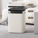Darzheoy Bathroom Smart Touchless Trash Can 2.6 Gallon Automatic Motion Sensor Rubbish Can with Lid Electric Narrow Small Garbage Bin for Kitchen, Office, Living Room, Toilet, Bedroom White