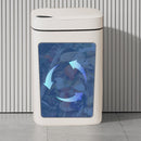 Darzheoy Bathroom Smart Touchless Trash Can 2.6 Gallon Automatic Motion Sensor Rubbish Can with Lid Electric Narrow Small Garbage Bin for Kitchen, Office, Living Room, Toilet, Bedroom White