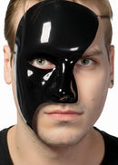 Half Face Black Phantom of the Opera Masquerade Mask