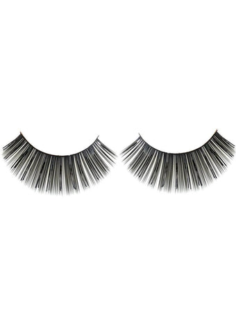 Long Black False Eyelashes with Tinsel Highlights