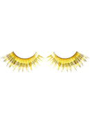 Long Metallic Gold Tinsel False Eyelashes