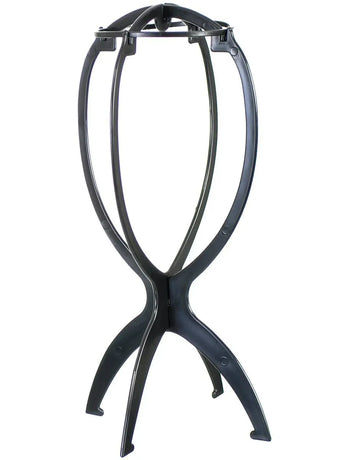 Collapsible Black 36cm Tall Wig Stand