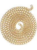Long Gold Open End Single Strand Costume Chain